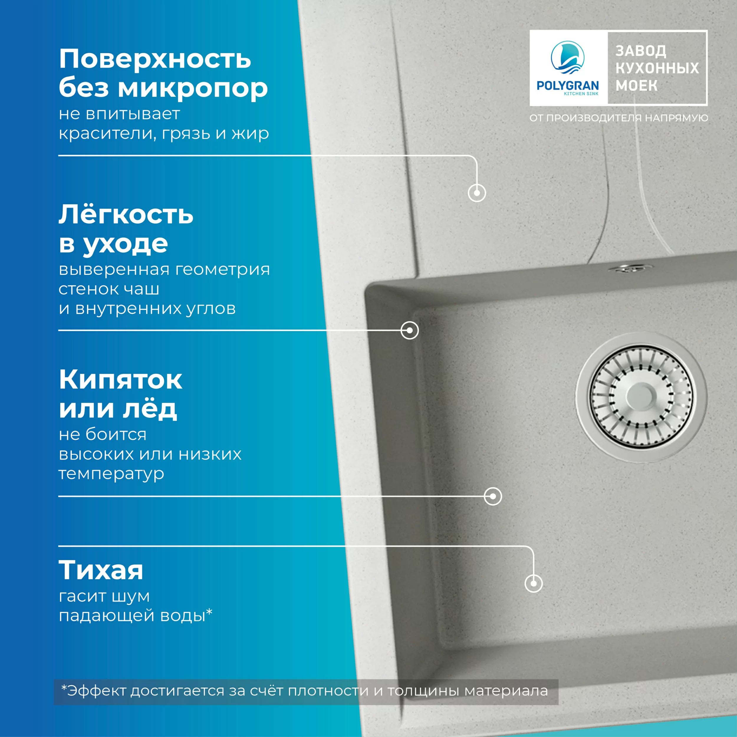 Кухонная мойка Polygran Gals-620 "Серый"