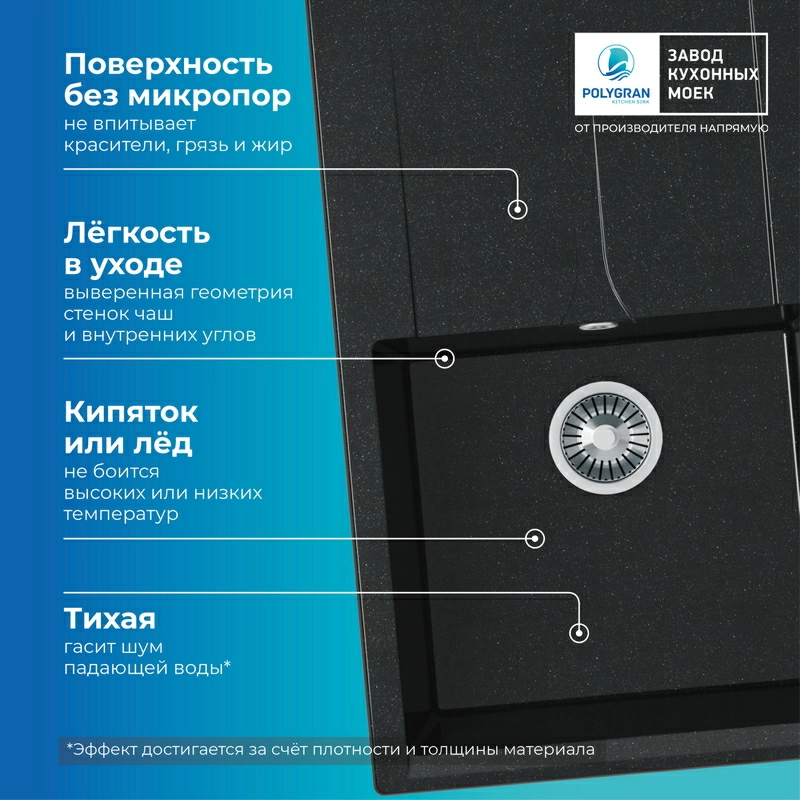Кухонная мойка Polygran Gals-860 "Космос"