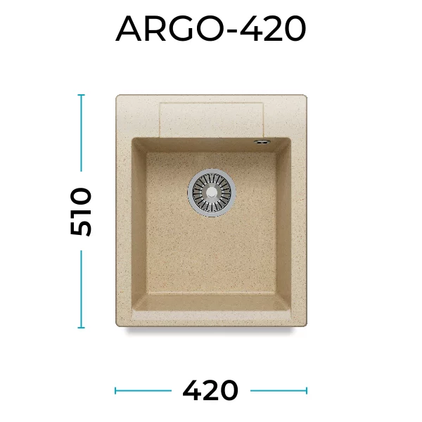 Кухонная мойка Polygran Argo-420 "Опал"