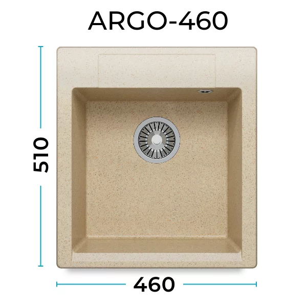 Кухонная мойка Polygran Argo-460 "Опал"