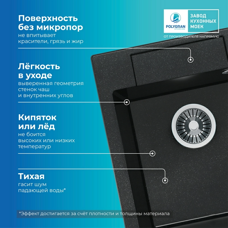 Кухонная мойка Polygran Argo-420 "Космос"