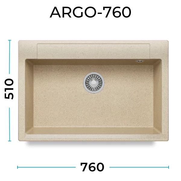 Кухонная мойка Polygran Argo-760 "Опал"