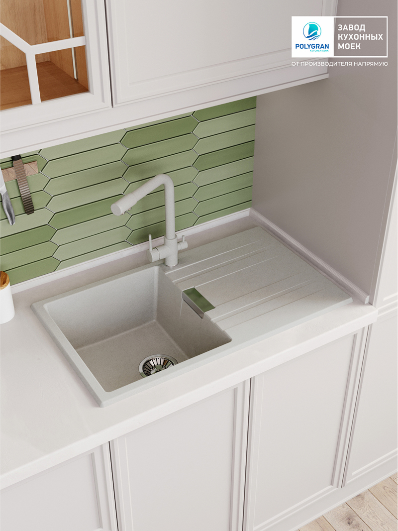 Мойка для кухни Polygran Loft-750 "Серый"