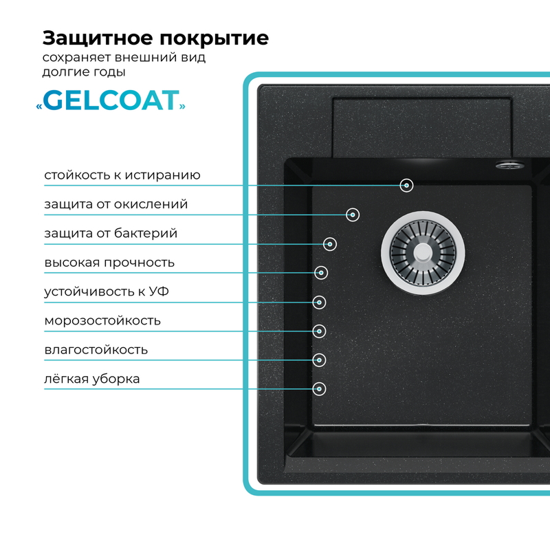 Кухонная мойка Polygran Argo-420 "Космос"
