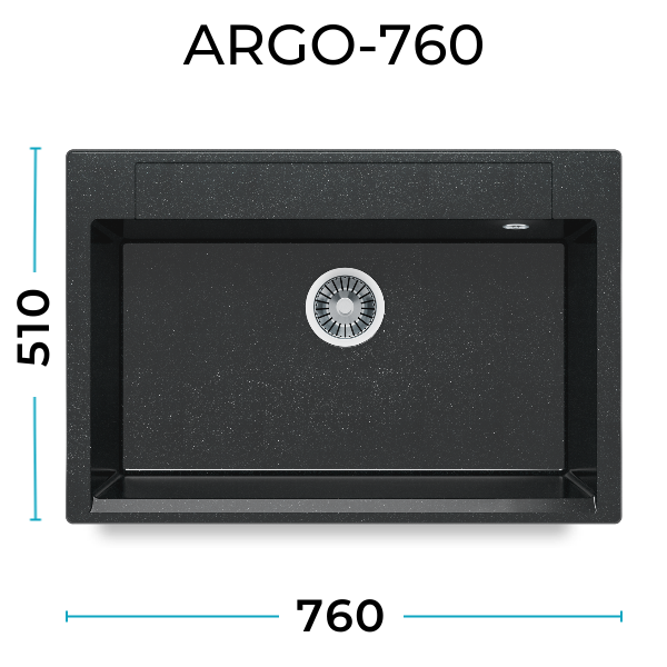 Кухонная мойка Polygran Argo-760 "Космос"
