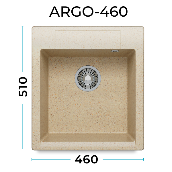 Кухонная мойка Polygran Argo-460 "Опал"
