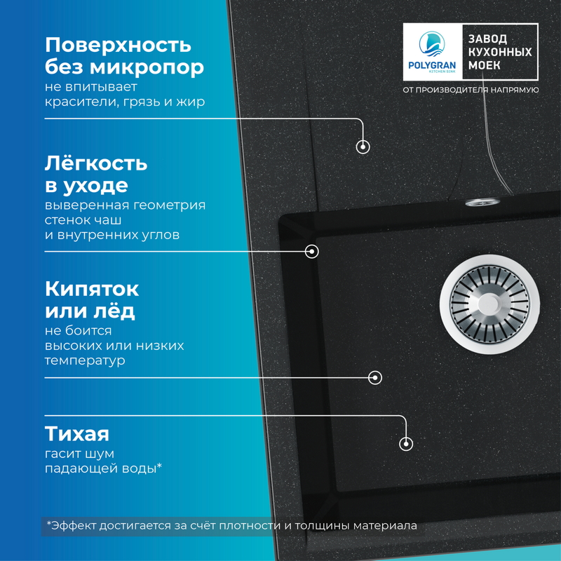 Кухонная мойка Polygran Gals-620 "Космос"