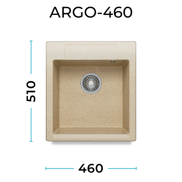 Кухонная мойка Polygran Argo-460 "Опал"