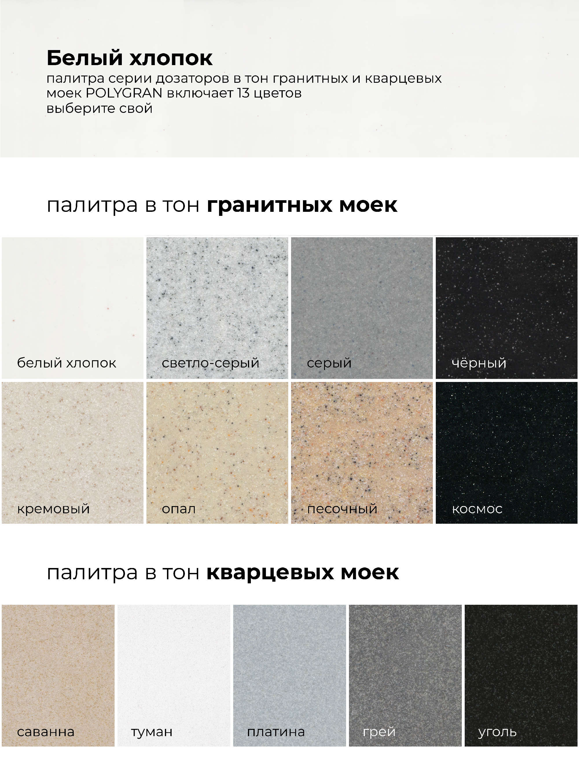 Дозатор для жидкого мыла. Встраиваемый. "Белый Хлопок"