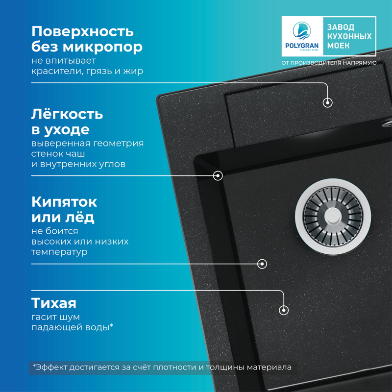 Кухонная мойка Polygran Argo-420 "Космос"