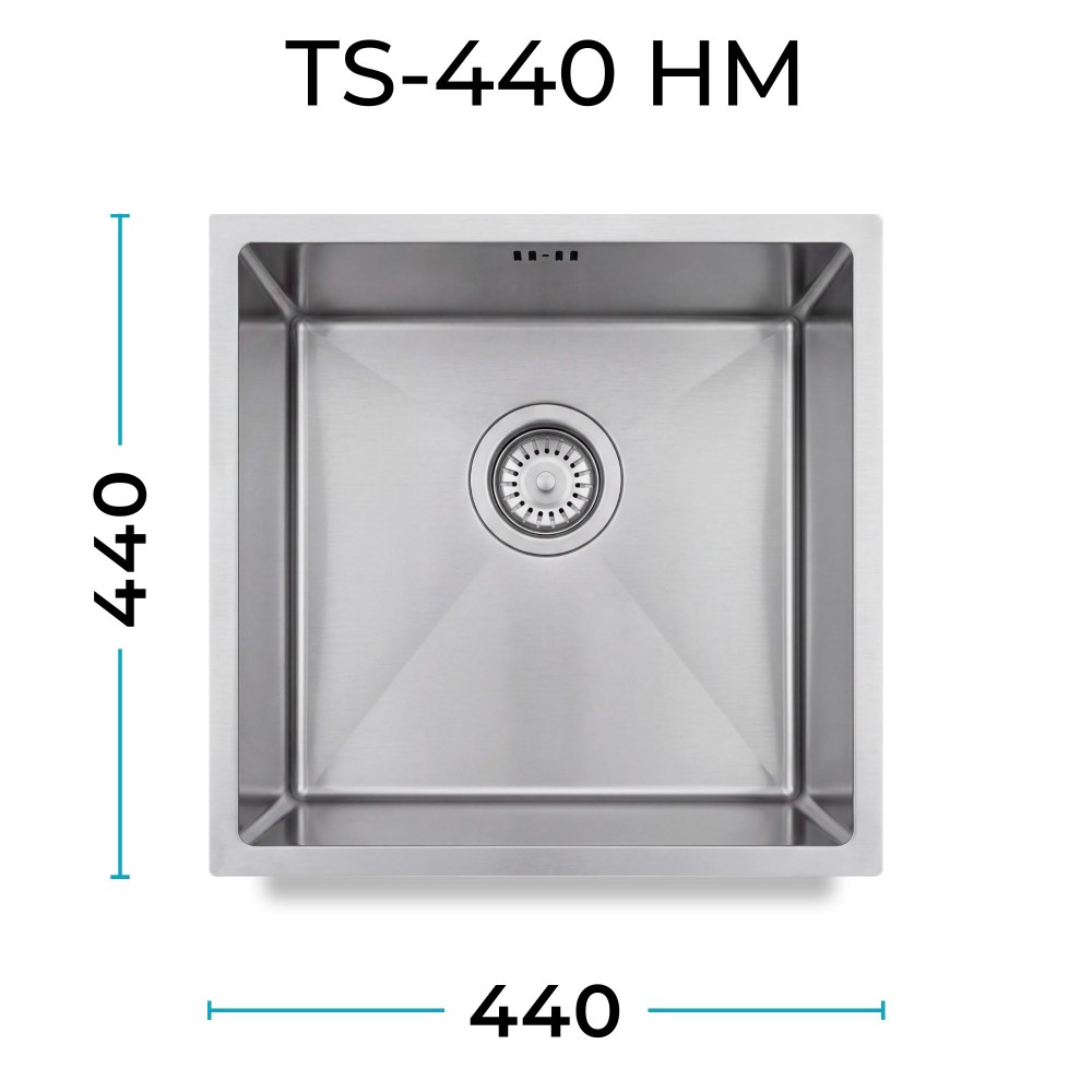 Кухонная мойка Polygran TS-440 HM Нержавеющая сталь